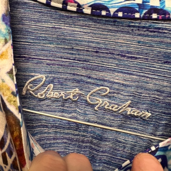 Robert Graham Geometric Pattern Button Down - Picture 2 of 4